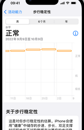 忠县iPhone手机维修如何在iPhone开启'步行稳定性通知'