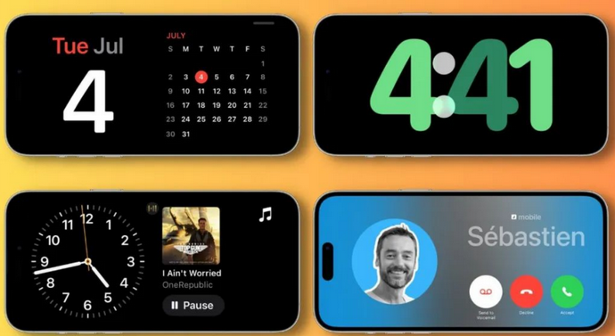 忠县苹果手机维修分享iOS17横屏充电待机显示有什么好处 