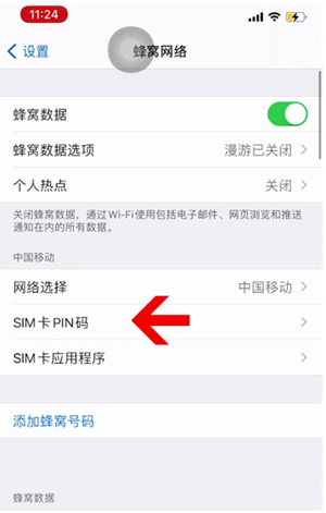 忠县苹果14维修网分享如何给iPhone14的SIM卡设置密码 