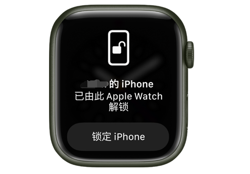 忠县苹果手机维修分享用 AppleWatch 解锁配备面容 ID 的 iPhone方法 